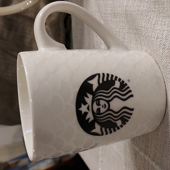 Starbucks Other - Starbucks 2020 Coffee Mug White Black Mermaid Logo & Scales Design